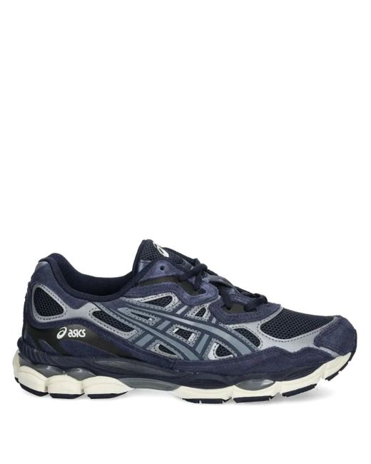 Asics メッシュパネル ランニングシューズ Blue