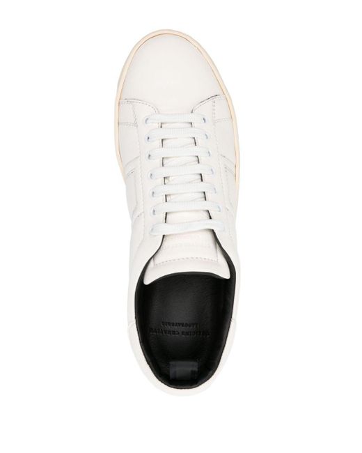 Officine Creative White Kilim 001 Leather Sneakers for men