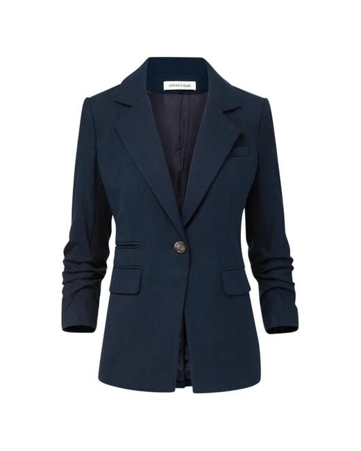 Veronica Beard Blue Battista Blazer
