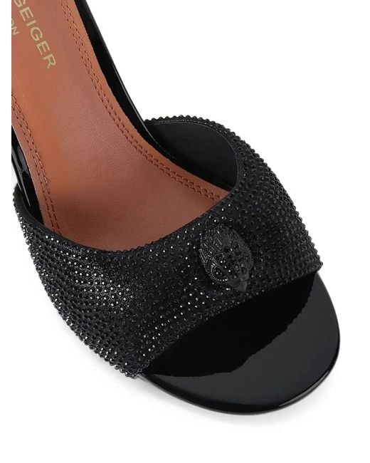 Kurt Geiger Black Oxford Heel Mules Dr