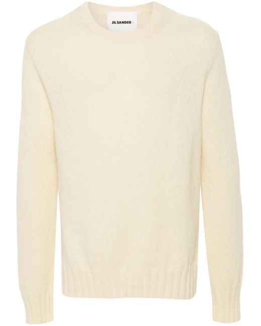 Jil Sander Natural Ribbed-Knit Sweater for men
