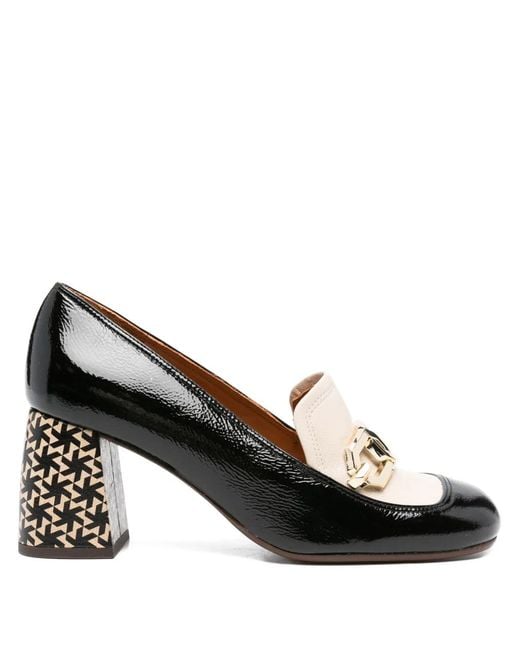 Chie Mihara Black 70Mm Sybro Panelled Pumps