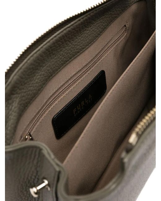 Furla Gray Small Nuvola Crossbody Bag