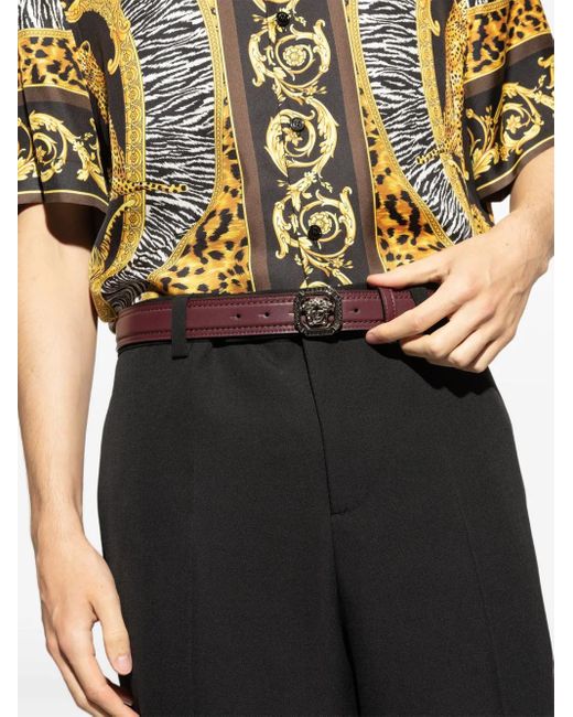 Ceinture En Cuir Versace pour homme en coloris Purple
