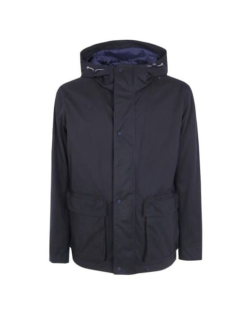 Chaqueta De Algodón Con Capucha Herno de hombre de color Blue