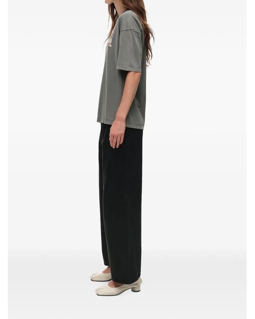 Bimba Y Lola White Buckled Wide-Leg Trousers