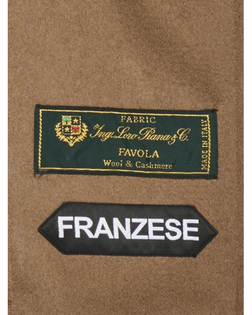 Franzese Collection Brown Button Collar Jacket for men