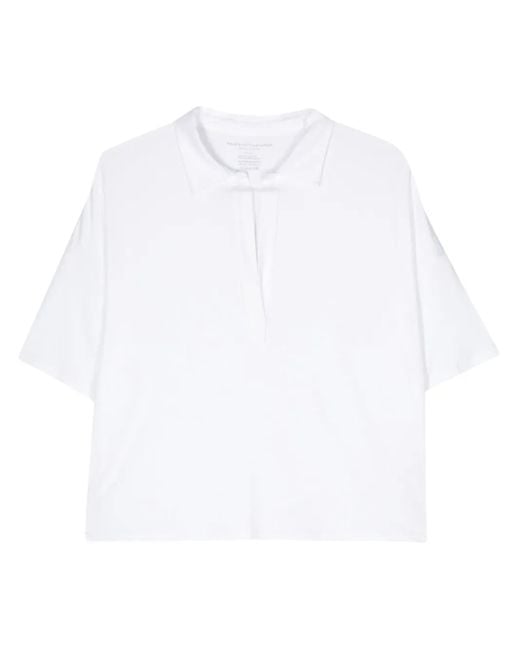 Majestic Filatures White Short-Sleeve Polo Shirt