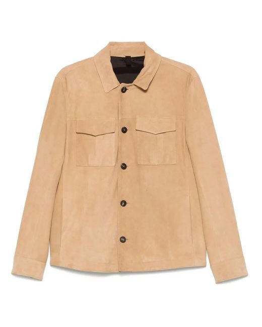 Tagliatore Natural Suede Jacket for men