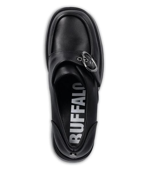 Buffalo Black Escarpins Plateforme À Boucle Cœur 125 Mm