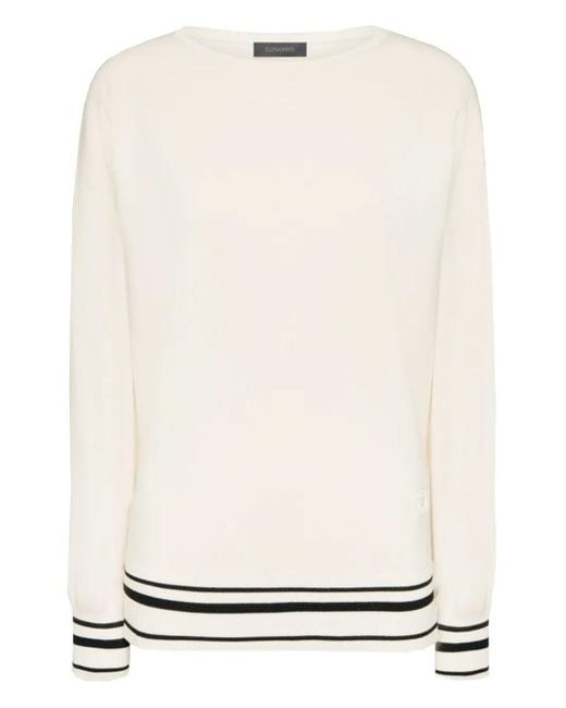Elena Miro ボートネック セーター White