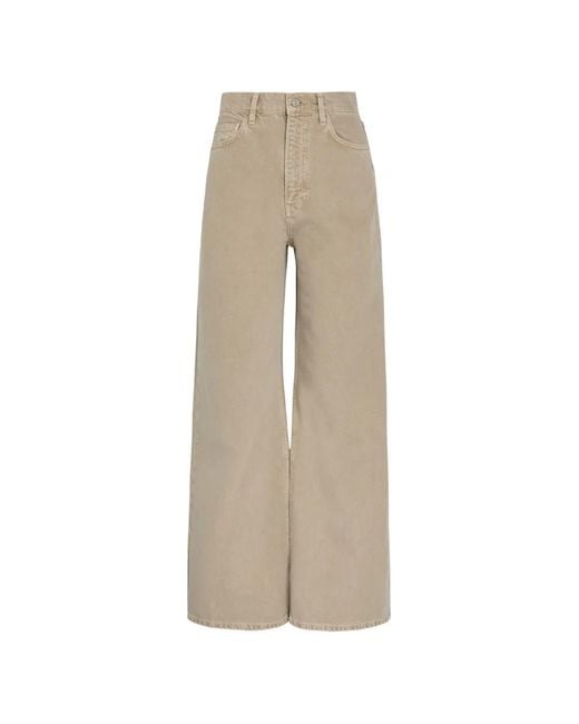 Reformation Natural Cary High-Rise Wide-Leg Jeans