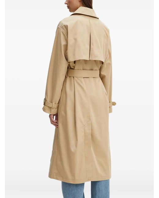 Levi's Natural Double-Breasted Belted Coat