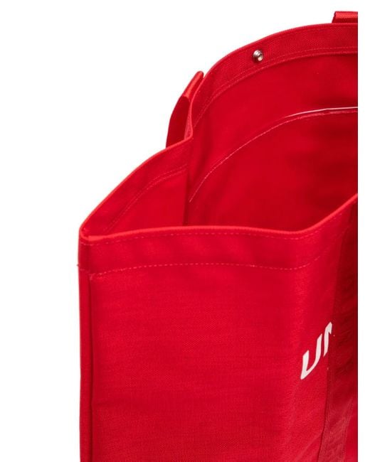 Undercover Red Tote Bag Mit Logo-Print