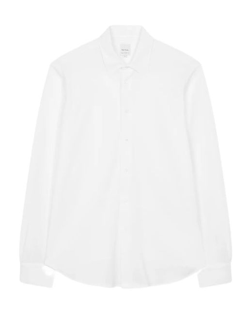 Paul Smith White Long-Sleeve Button-Down Shirt for men