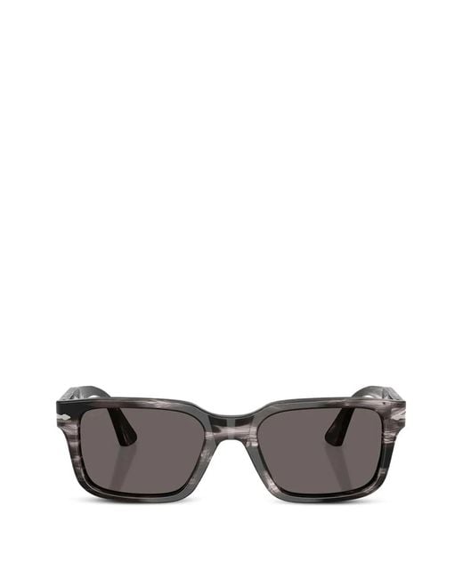 Persol Gray Striped Square-Frame Sunglasses for men
