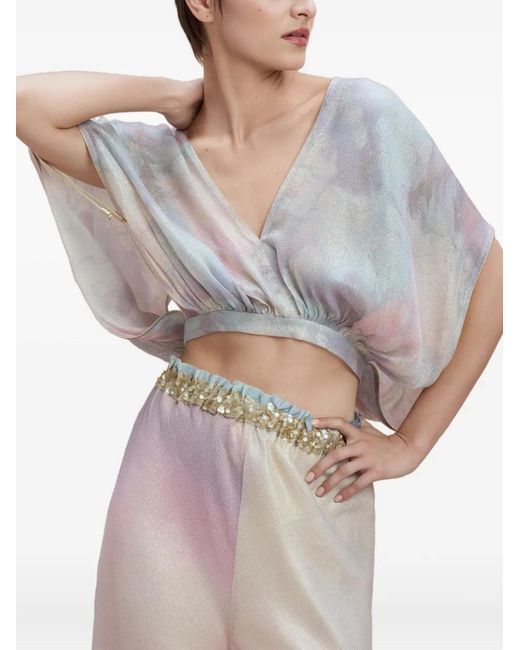 SANA OSMANI White Sia Tie-Detail Set