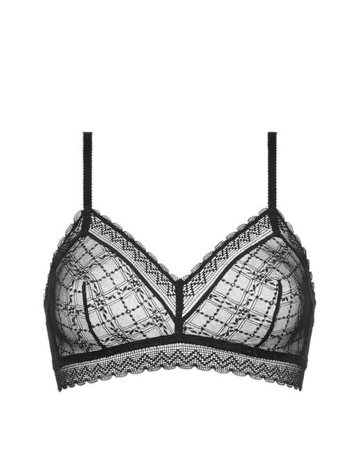 Eres Gray Botaniste Wireless Triangle Bra