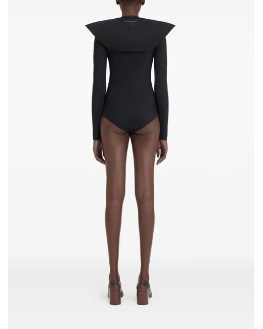 MM6 by Maison Margiela Black Shoulder-Padded Shrug