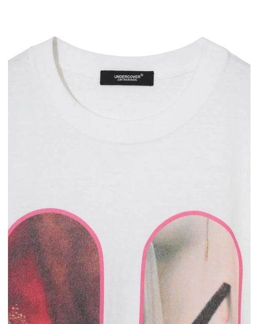 Undercover White T-Shirt À Imprimé Graphique for men