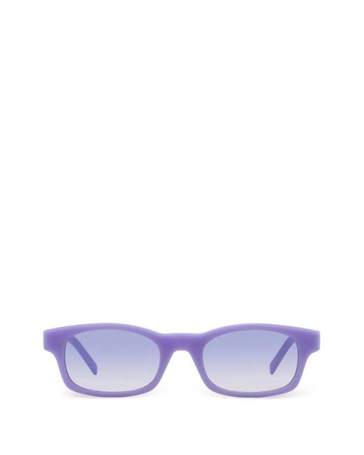 Givenchy Purple Rectangle-Frame Sunglasses