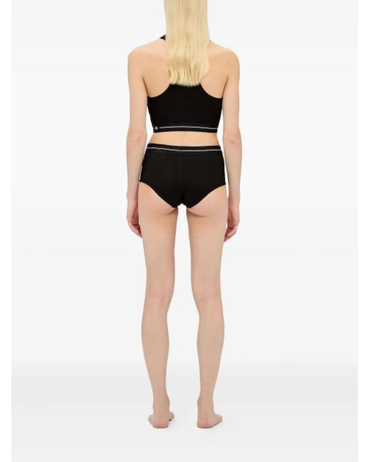 MSGM Black Logo-Detail Briefs