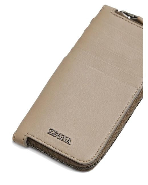 Zegna Natural Zip-Around Wallet for men