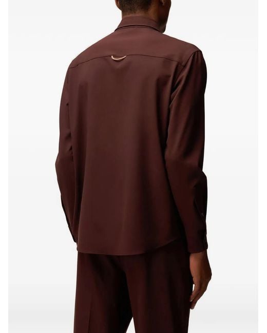 RETORI Brown Welt-Pocket Shirt for men