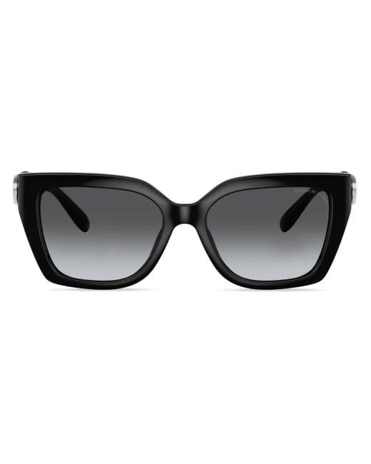 COACH Black Square-Frame Sunglasses