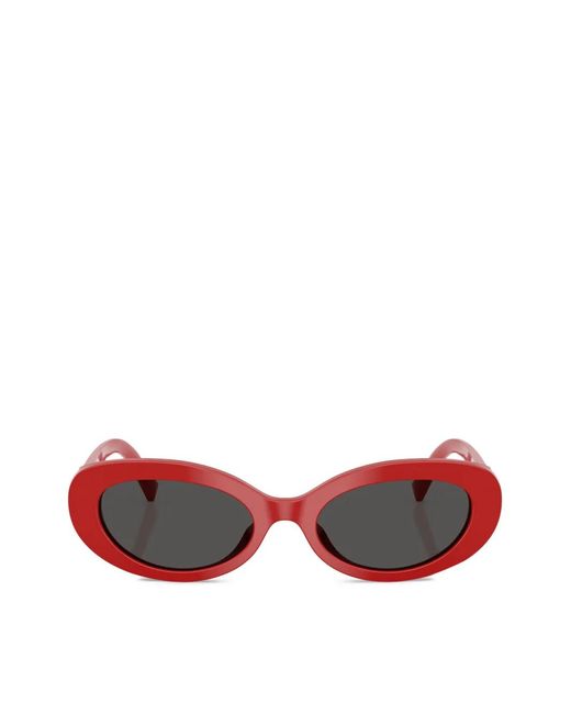 Dolce & Gabbana Red Oval-Frame Sunglasses