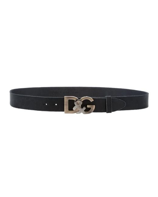 Dolce & Gabbana Black Buckle Belt for men
