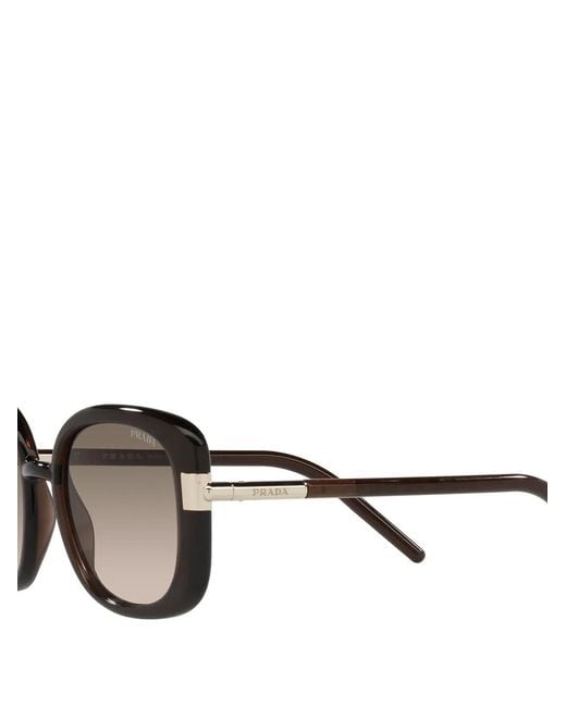 Prada Brown Oversize-Frame Tinted Sunglasses