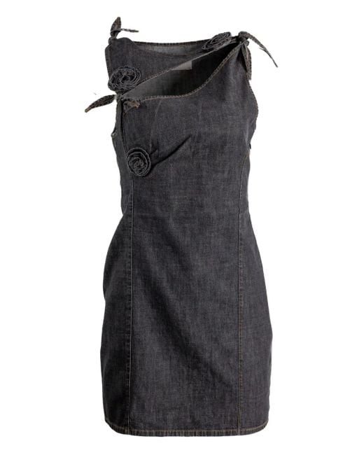 Coperni Black Sleeveless Dark Mini Dress