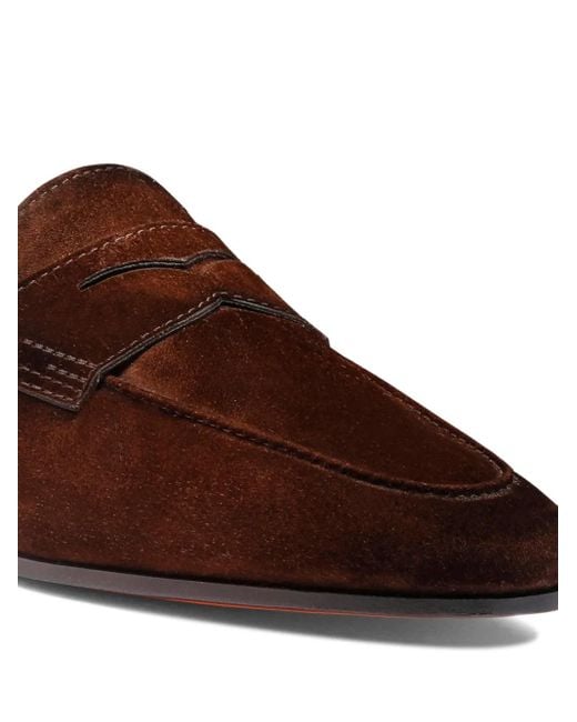 メンズ Santoni Carlo ローファー Brown