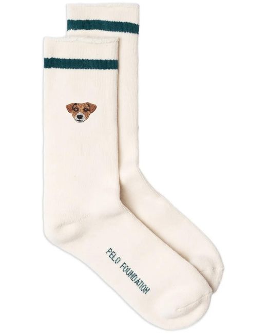 PELO FOUNDATION White Jack Russell Socks