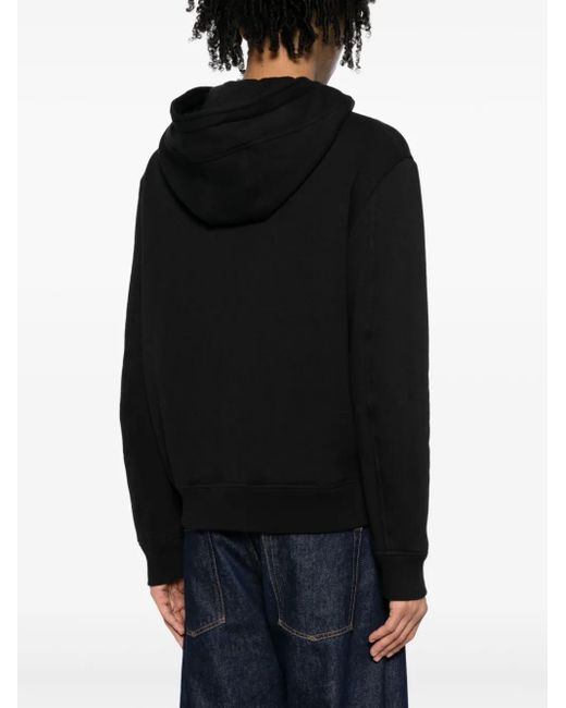 Neil Barrett Black Photograph-Print Jersey Hoodie for men