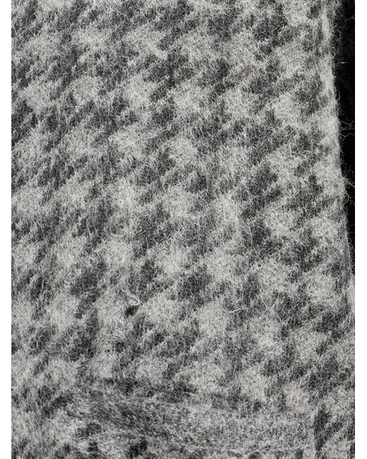AllSaints Gray Cardigan À Motif Pied-De-Poule Zain for men