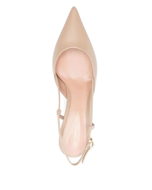 Gianvito Rossi Pink Ascent Pumps With 55Mm Back Strap