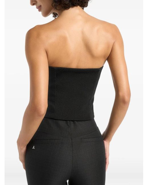 Manière De Voir Black Lise Cropped Tailored Blazer Set