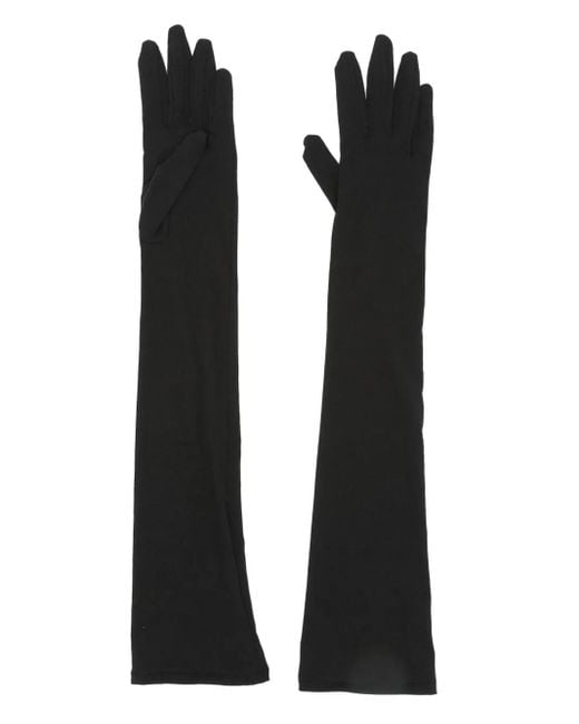 Magda Butrym Black Elbow-Length Gloves