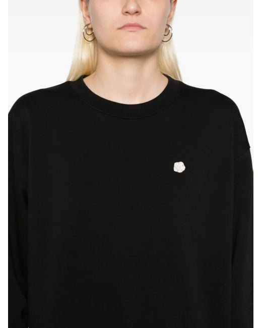 KENZO Black 'Boke Flower' Embroidered Sweatshirt