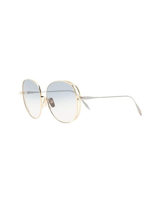 Dita Eyewear White Oversize Rounded Sunglasses