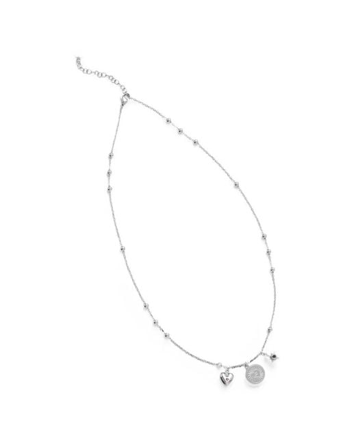 Liu Jo White Collier À Perles