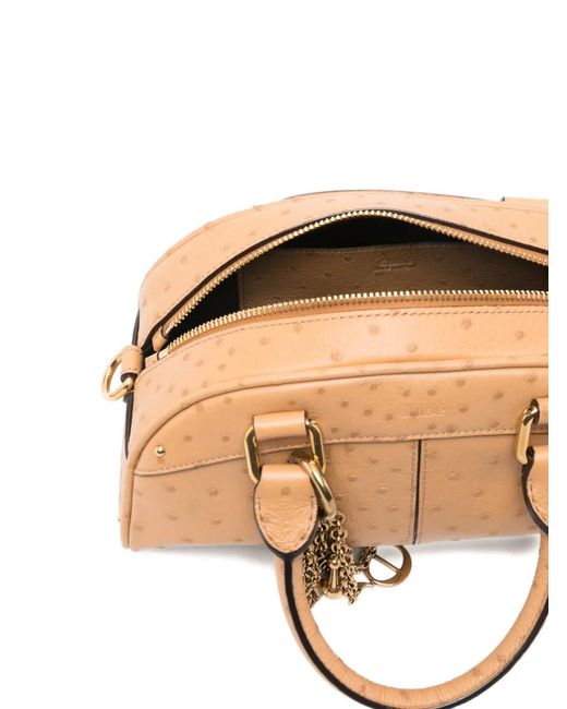 Chloé Natural Bowling Leather Handbag