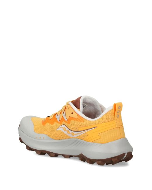 Saucony Orange Logo Sneakers