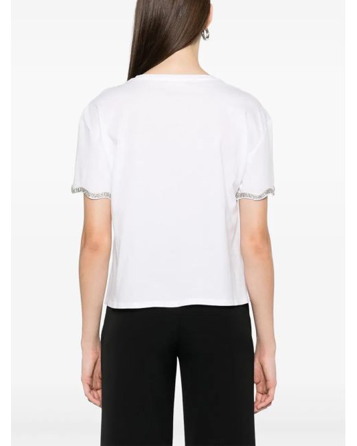 Liu Jo ビジュートリム Tシャツ White