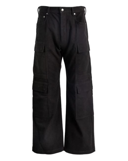 Cargo Con Tasche di Rick Owens in Black da Uomo