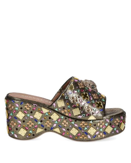 Kurt Geiger Brown 80Mm Kensington Slides