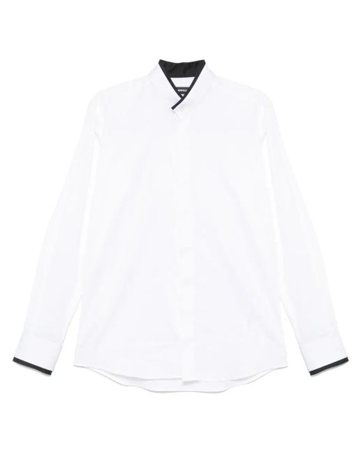 Camicia Con Colletto Rialzato di Karl Lagerfeld in White da Uomo