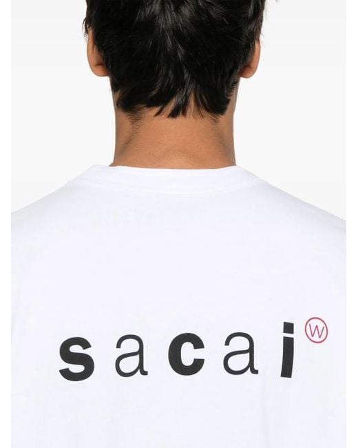 Sacai Wtaps T-Shirt in White for Men | Lyst